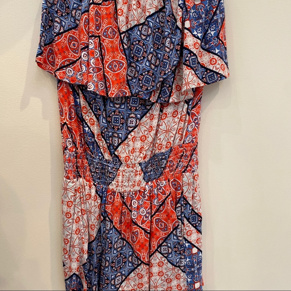 Vibrant Jessica Simpson Strapless Romper